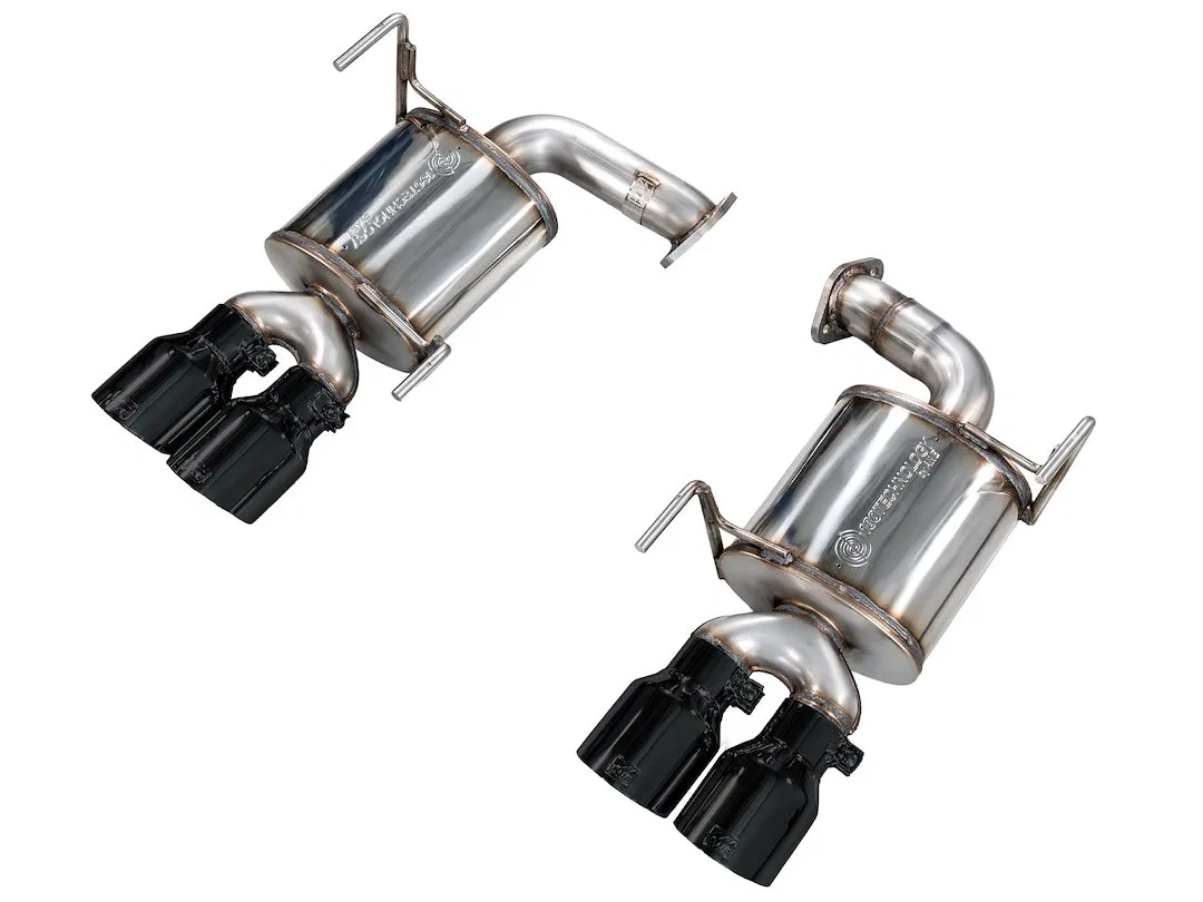 3015-43424 – AWE Exhaust System Kit, Stainless Steel With Muffler Dual Exhaust With Dual Exits Side Exit Diamond Blac...